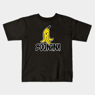 Boonana funny Banana pun Cheap Halloween costume Kids T-Shirt